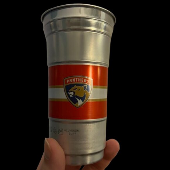 Florida Panthers Exclusive Collectible Aluminum Cups 🏒🐾 (Set of 2) - Picture 5 of 9